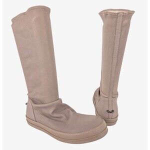 Rick Owens Slouch Boots US 11 IT 44 Mens Bone Leather $1450
